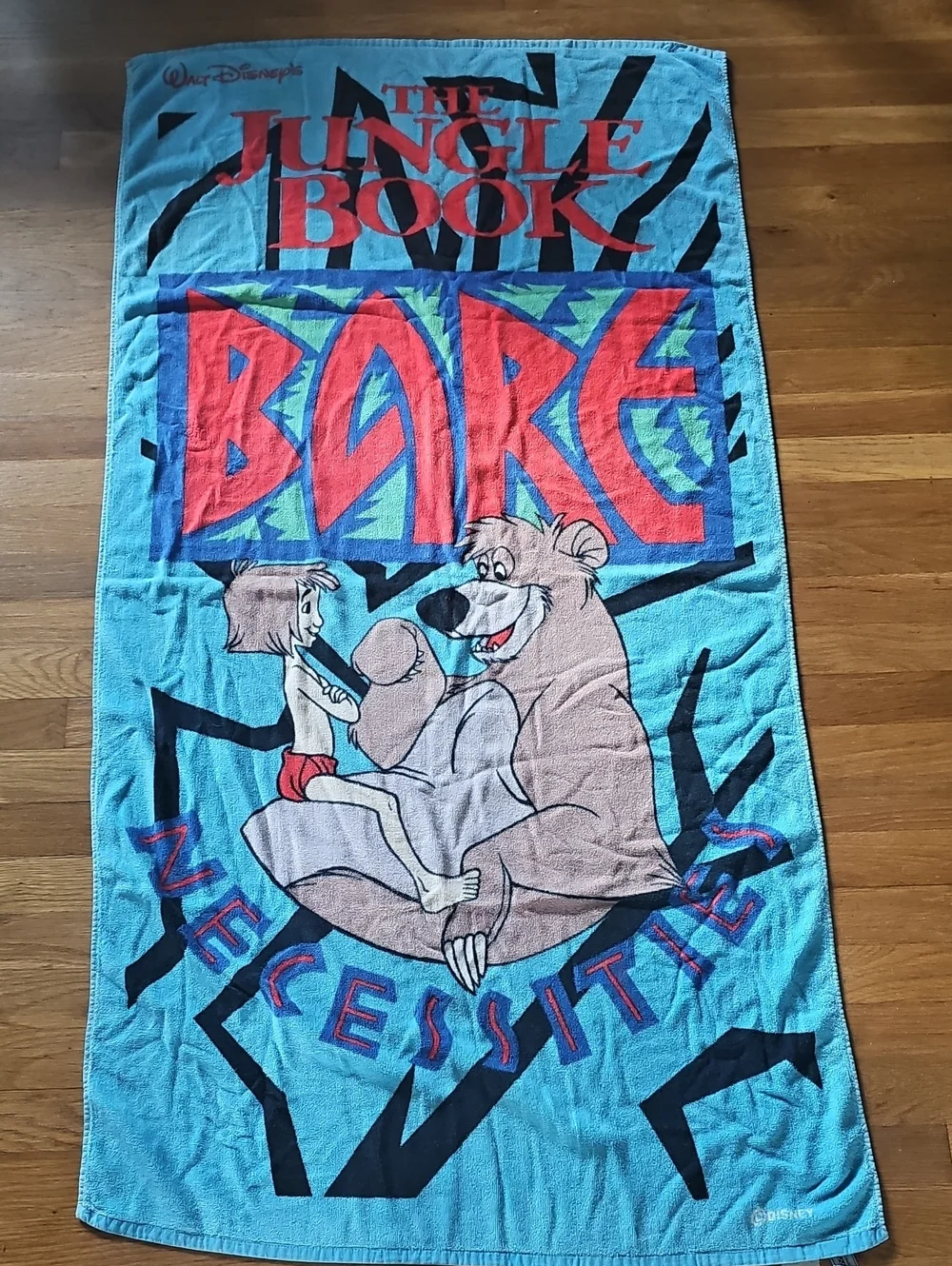 Walt Disney The Jungle Book Beach Towel Bare Necessities Front Graphics